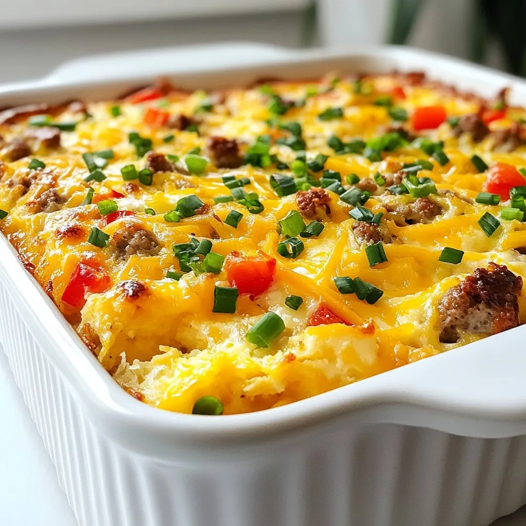 Savory Sausage &#038; Cheese Breakfast Bake Delightful Recipe