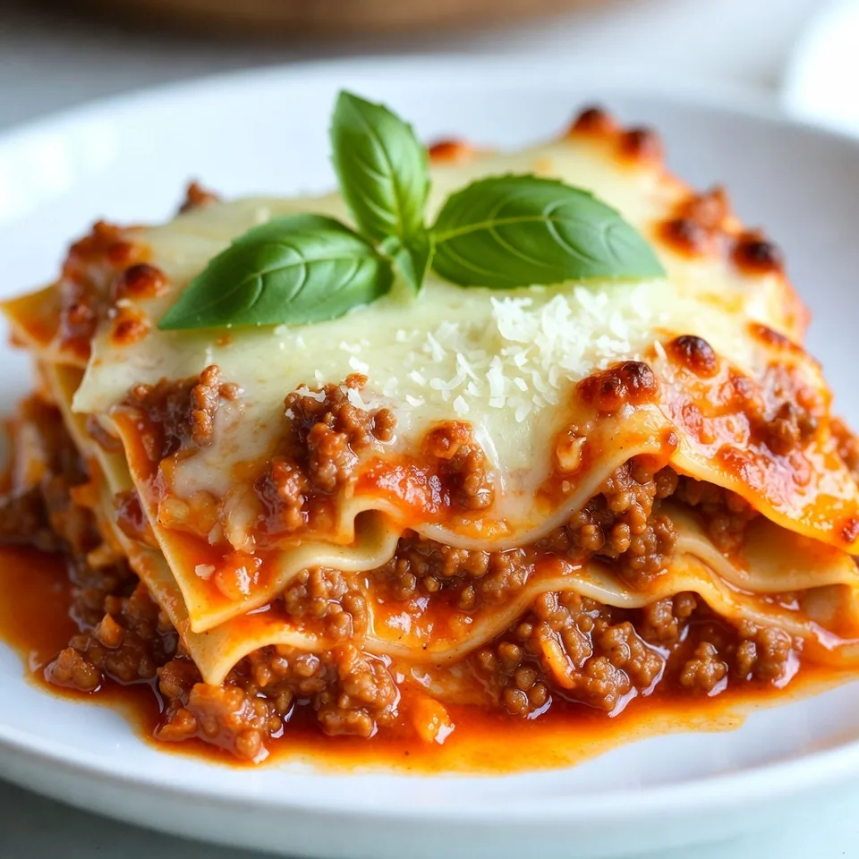 Classic Homestyle Meat Lasagna Rich and Savory Delight