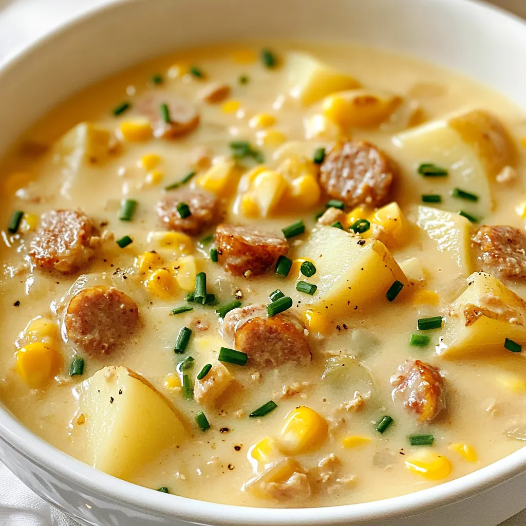 Potato Sausage Chowder Rich and Comforting Recipe