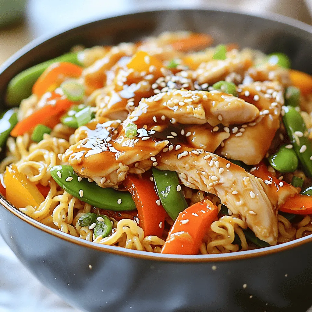 Quick Chicken Ramen Stir-Fry Flavorful and Easy Meal