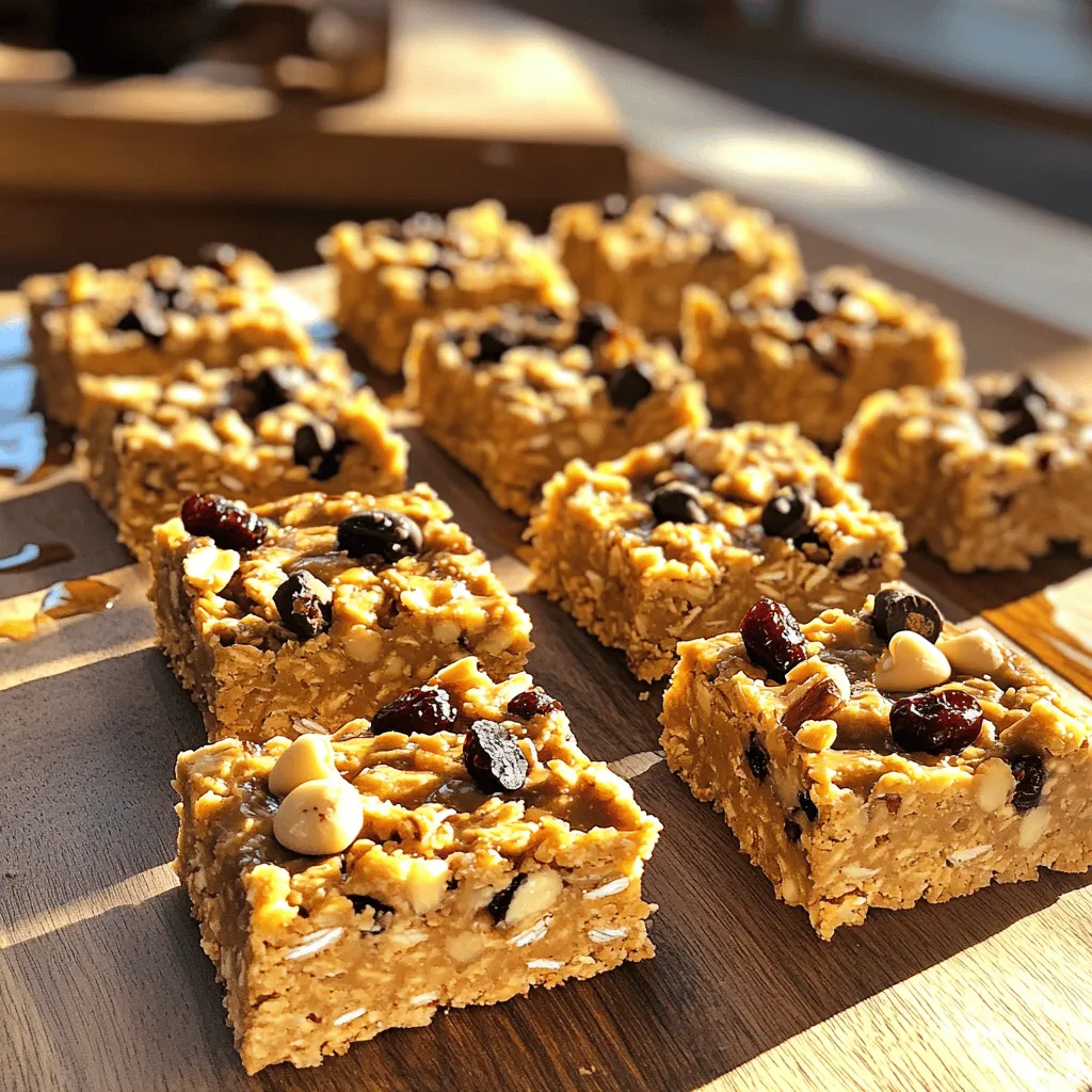 Easy No-Bake Peanut Butter Oat Bars Quick and Simple