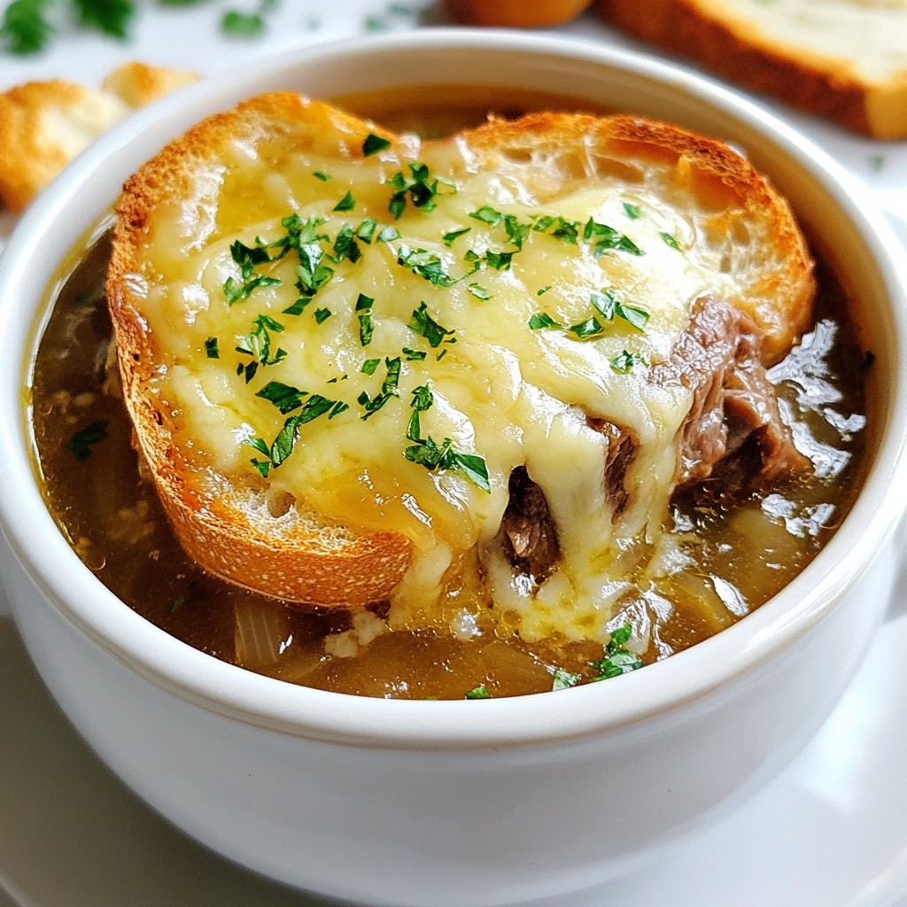French Onion Short Rib Soup Savory and Satisfying Dish