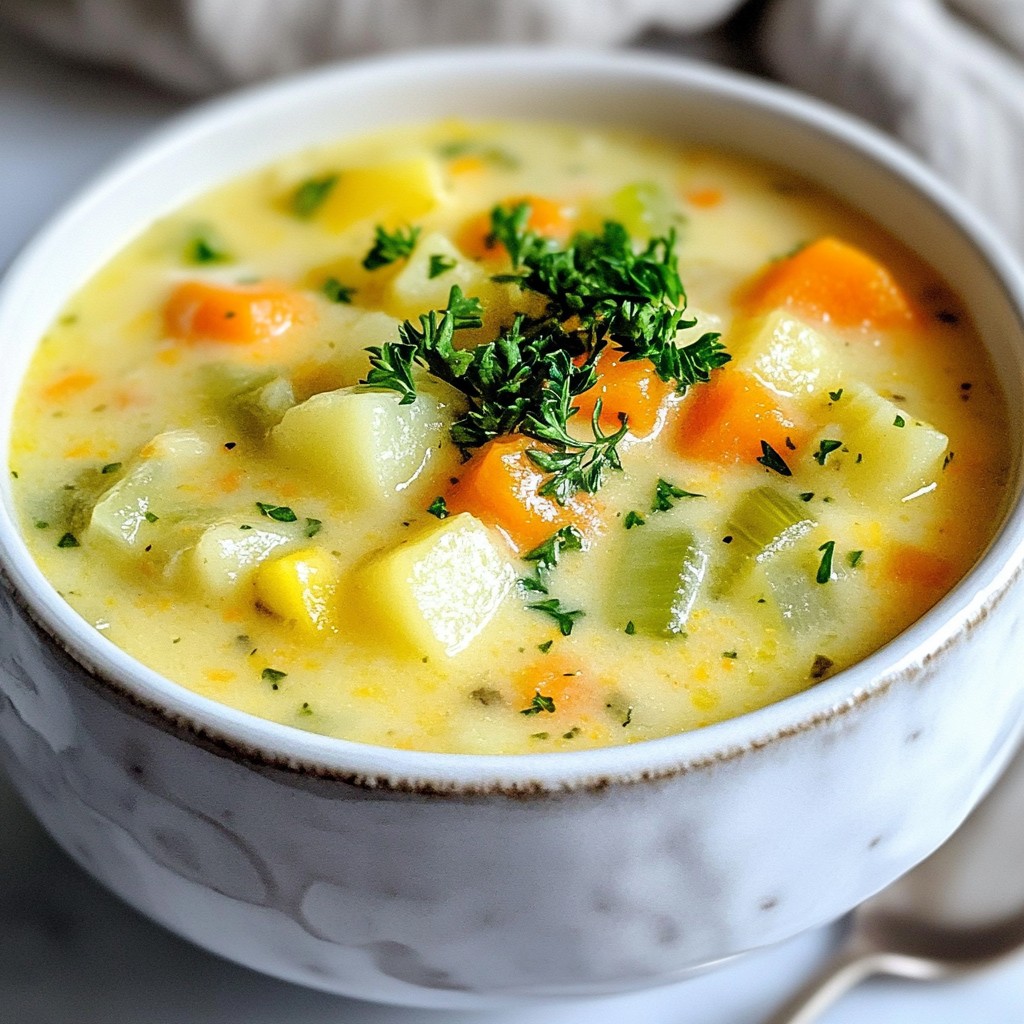 Velvety Vegetable Chowder Rich and Comforting Recipe