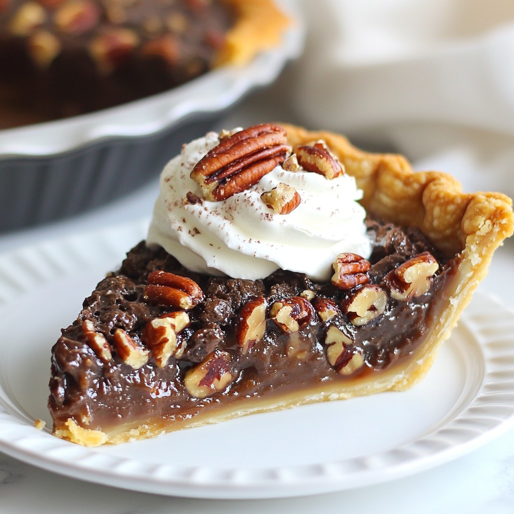 Texas Chocolate Pecan Pie Delightful Homemade Treat