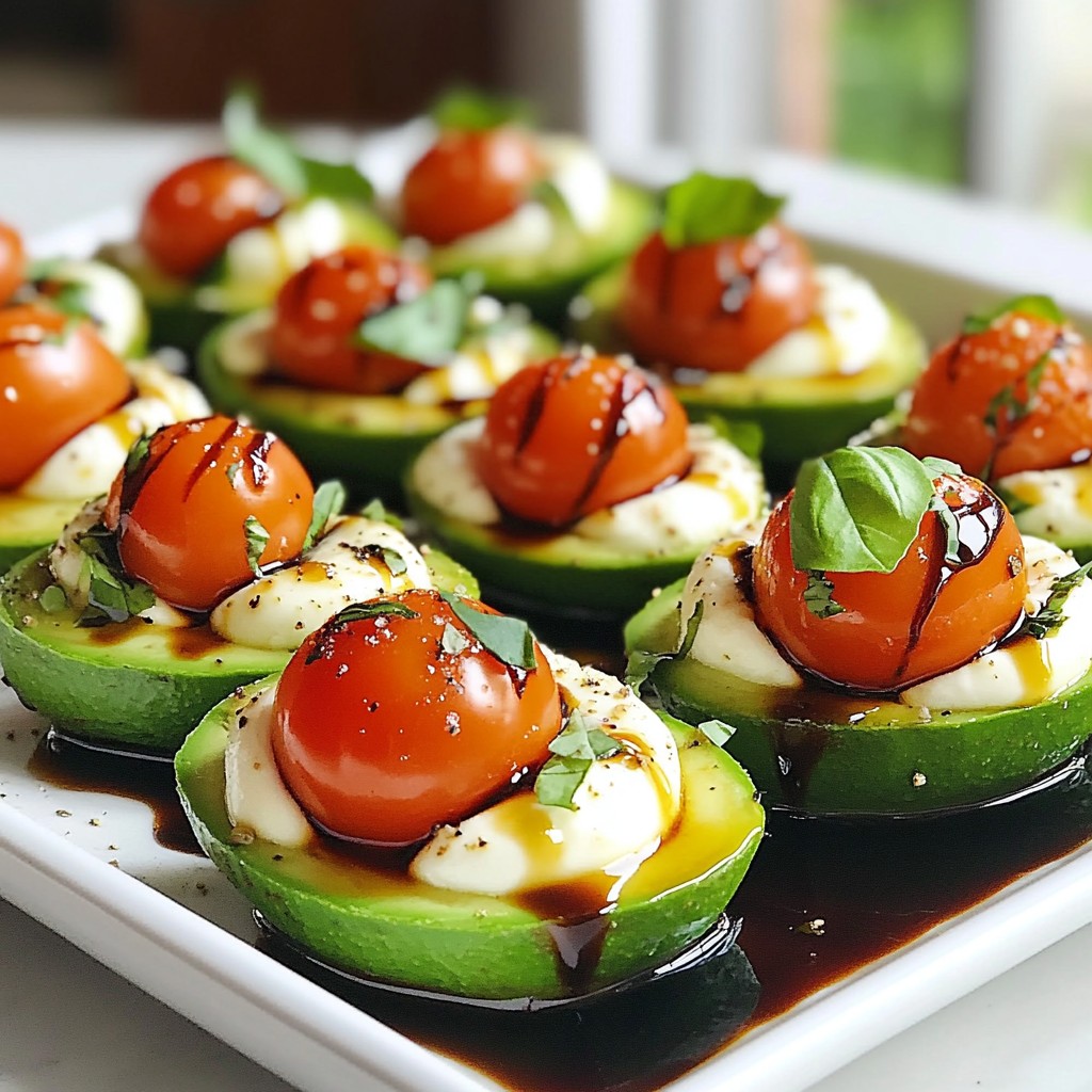 Caprese Stuffed Avocados Fresh and Tasty Delight