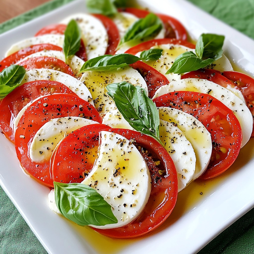 5-Ingredient Quick Caprese Salad Fresh and Easy Recipe
