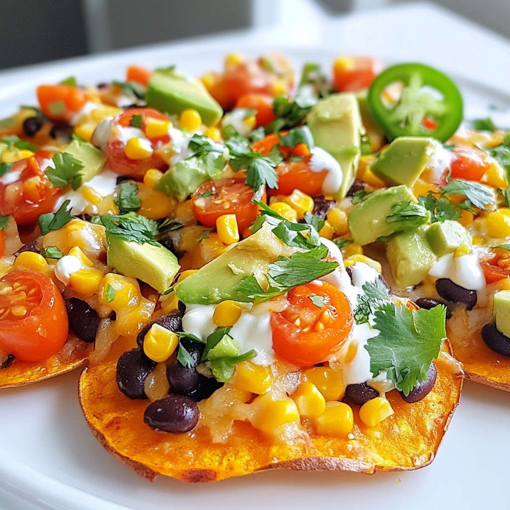 Loaded Sweet Potato Nachos Flavorful and Easy Recipe