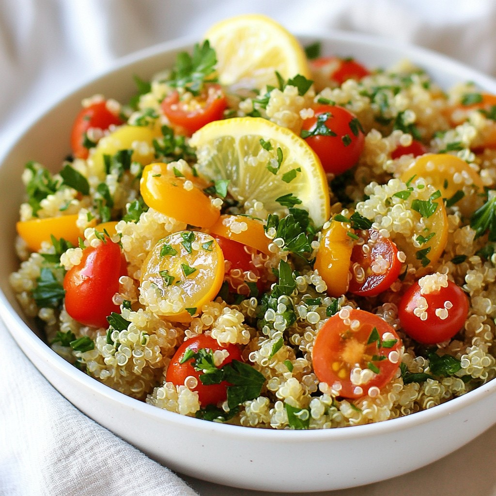 5-Ingredient Lemon Herb Quinoa Salad Recipe