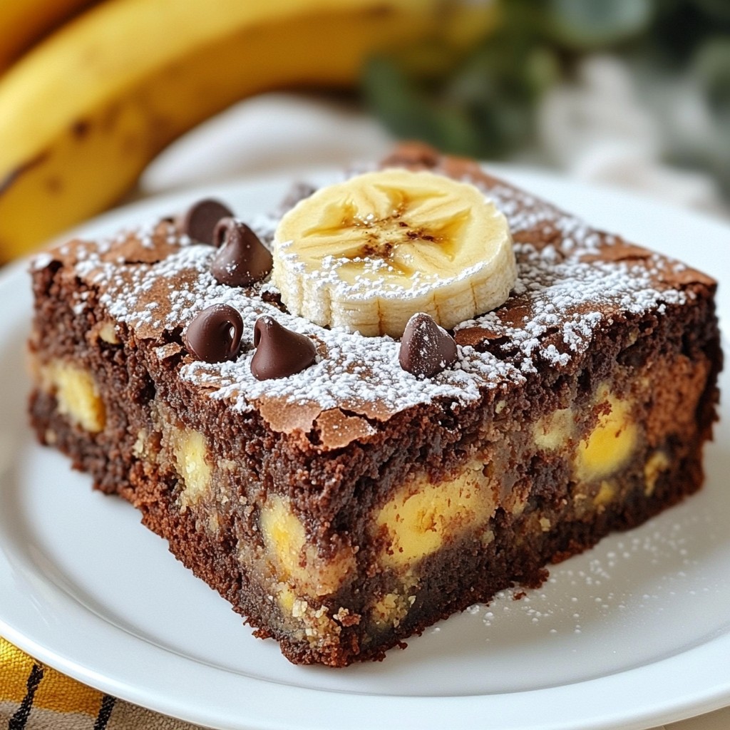 Banana Bread Brownies Rich and Flavorful Delight