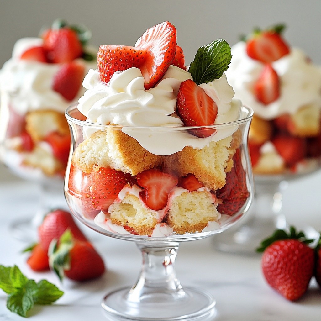 Strawberry Shortcake Trifles Delightful Summer Treat