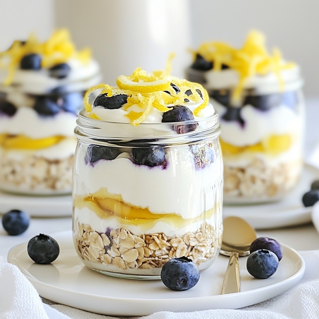 Blueberry Lemon Overnight Oats Tasty and Nutritious