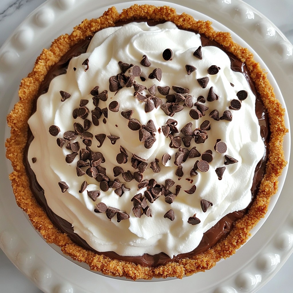 Chocolate Chip Cookie Dough Pie Simple and Sweet Treat