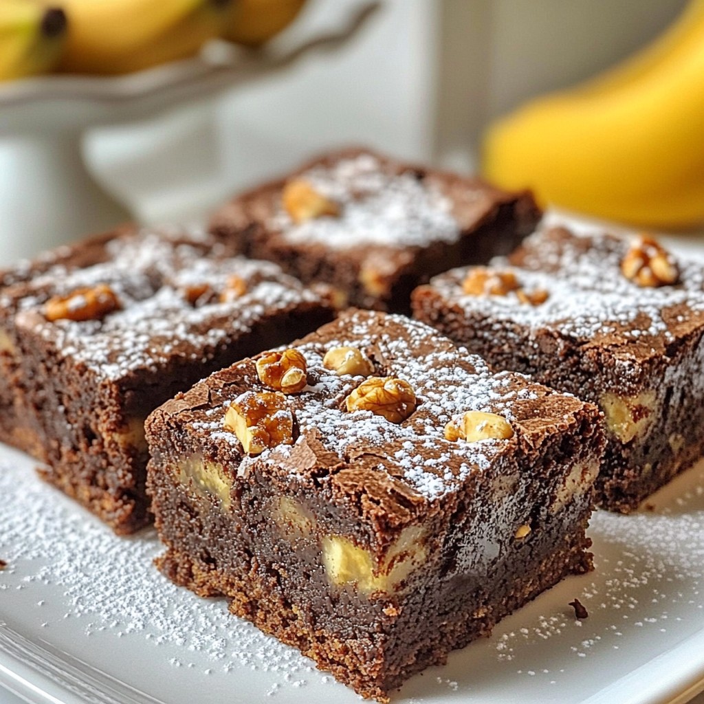 Banana Bread Brownies Delicious and Simple Recipe