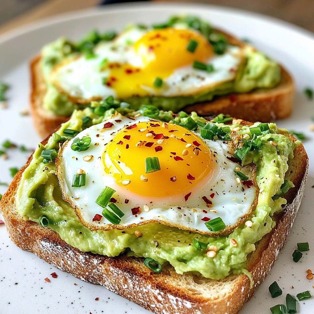 Speedy Avocado Egg Breakfast Toast Delight