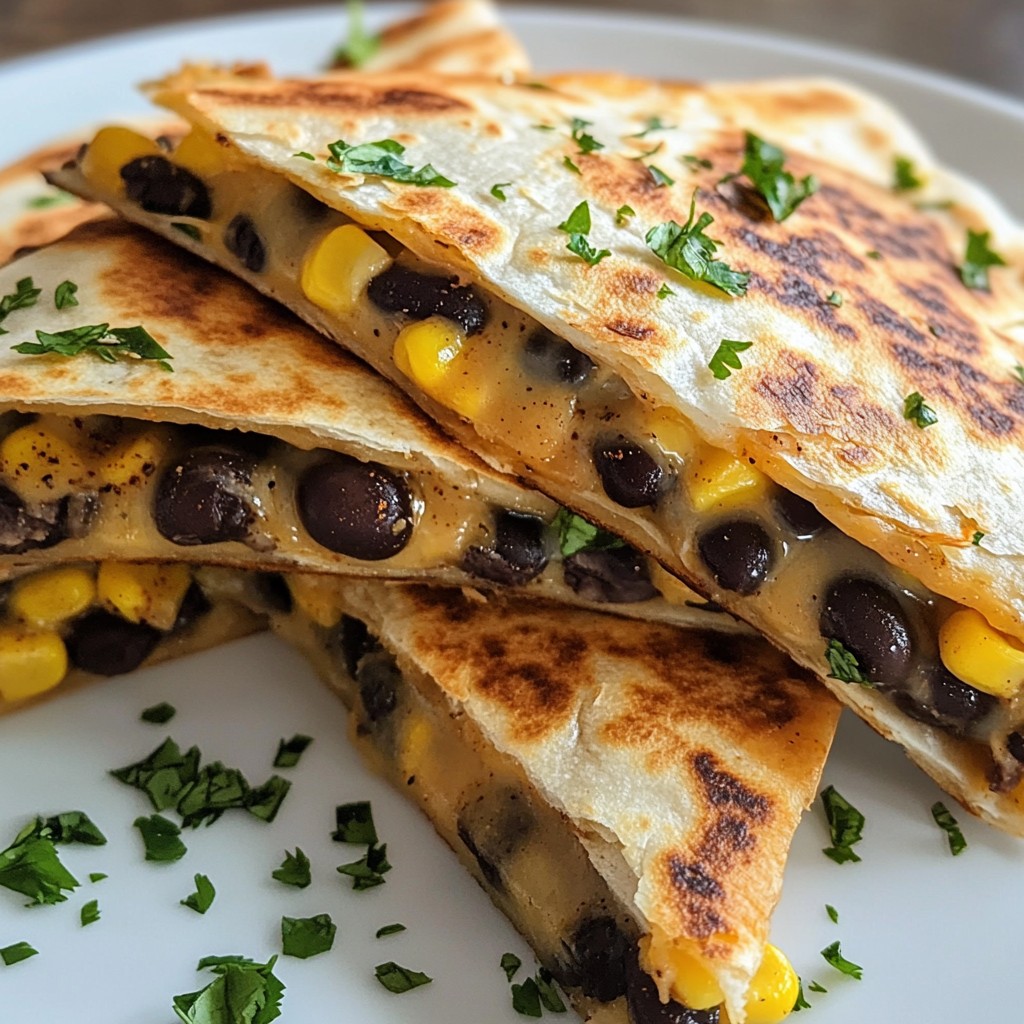 Speedy Black Bean Quesadillas Quick and Tasty Meal