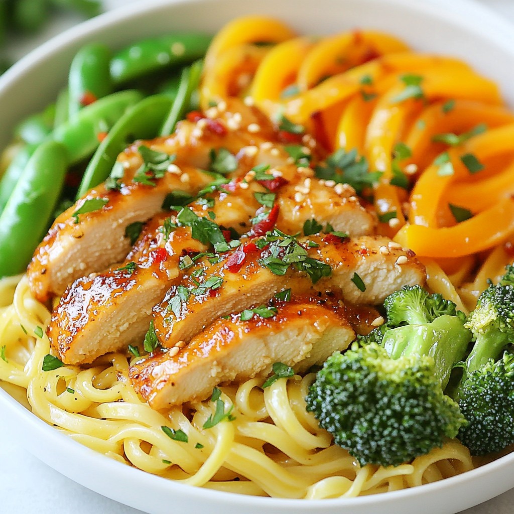 Garlic Butter Chicken Noodles Quick and Tasty Meal