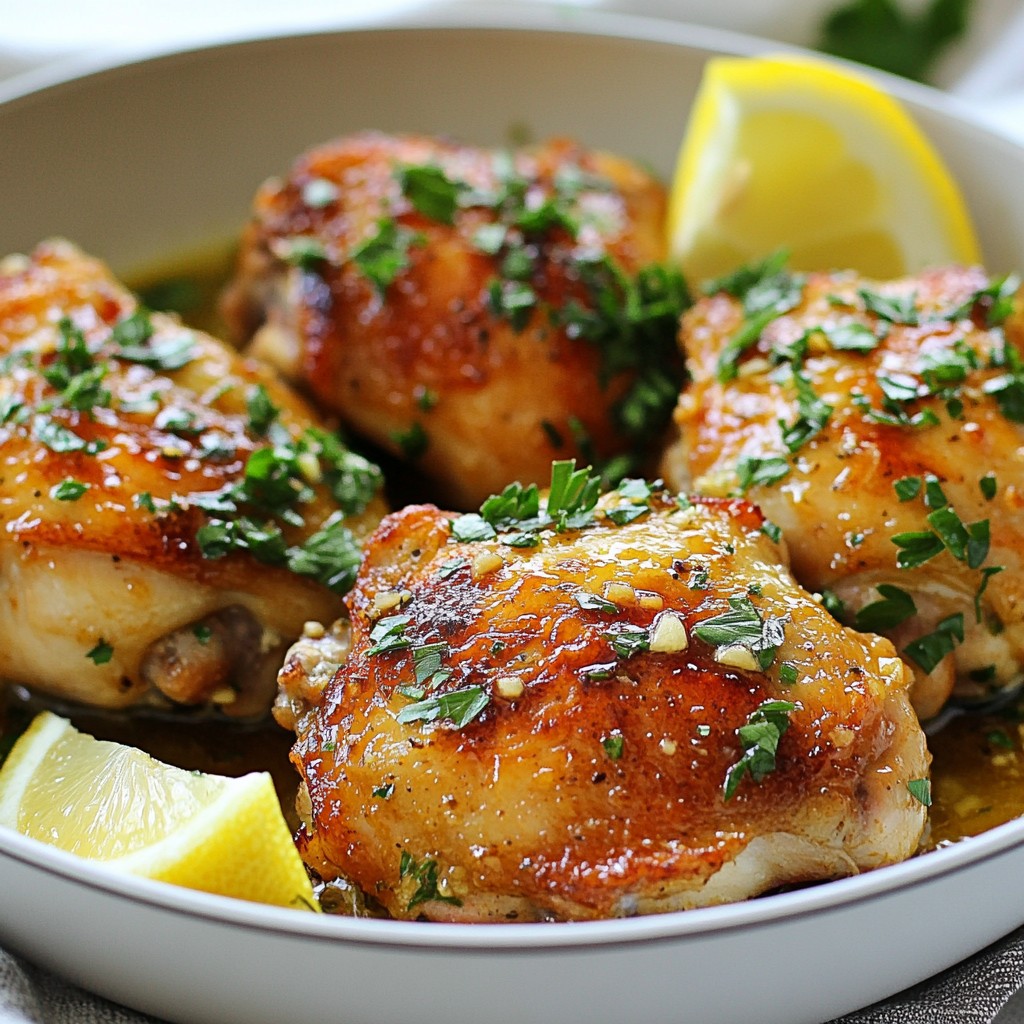 15-Minute Garlic Herb Chicken Thighs Quick Recipe