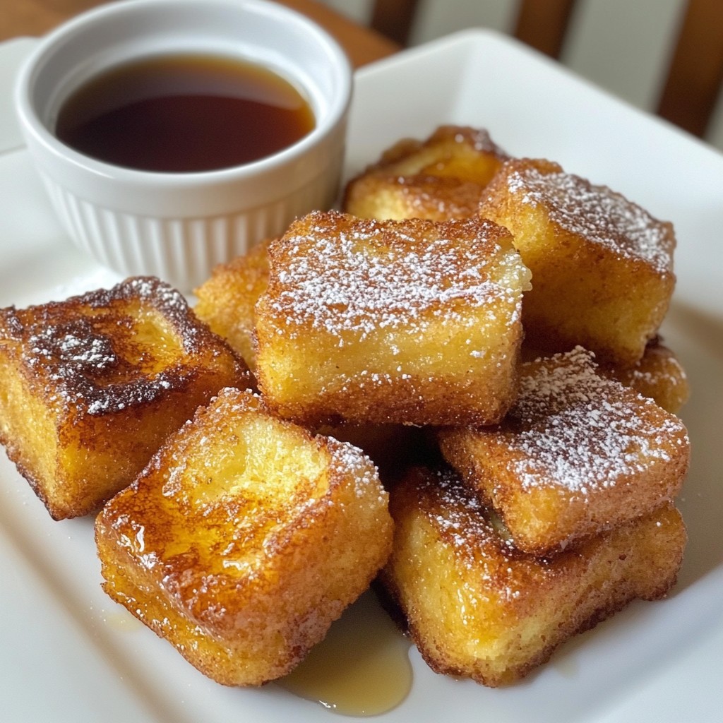Cinnamon Roll French Toast Bites Tasty Morning Treat