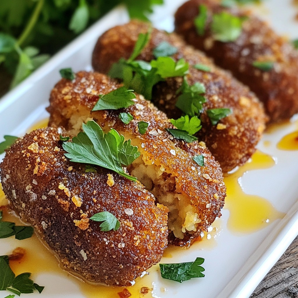 Spicy Garlic Beef Croquettes Flavorful and Crispy Treat