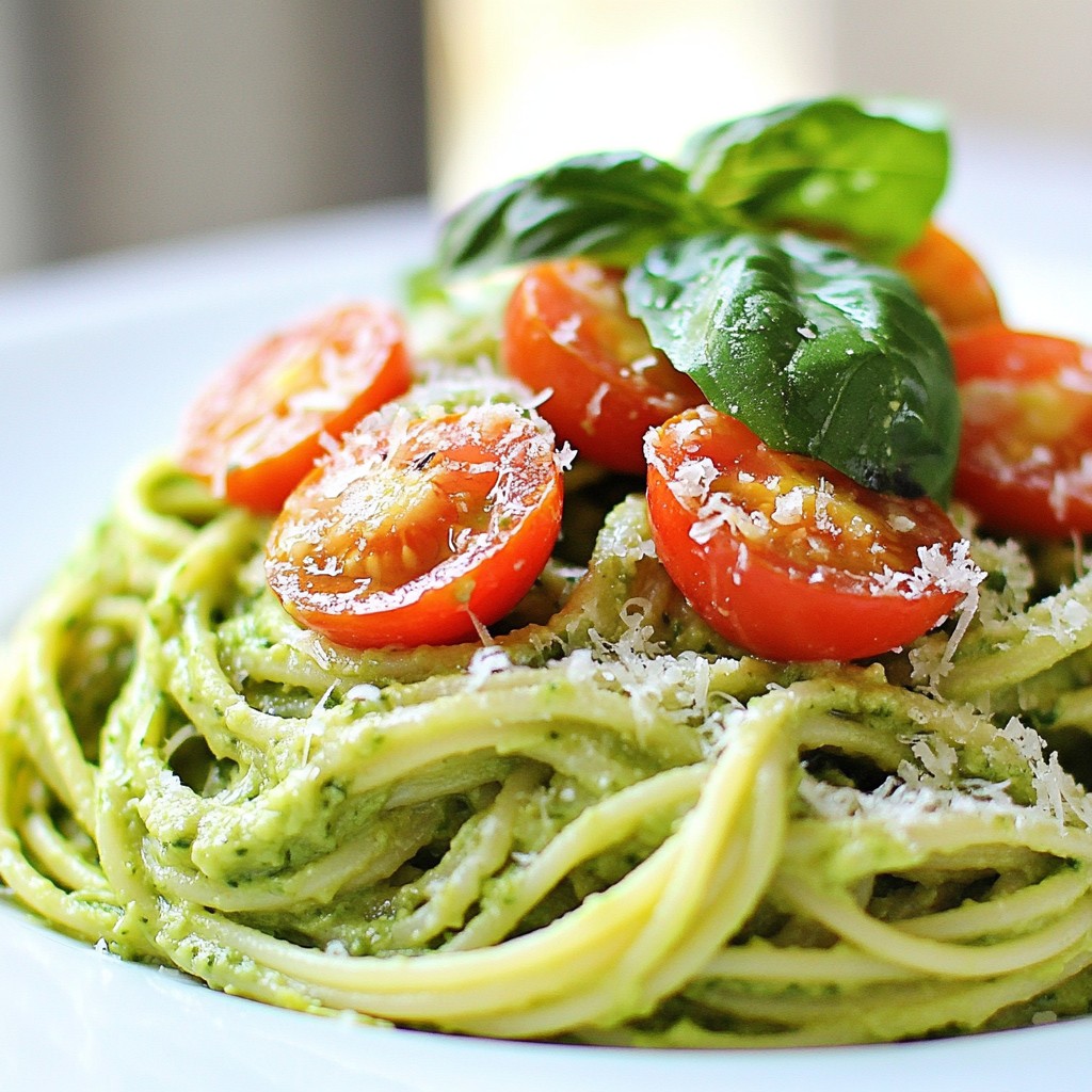Creamy Avocado Pasta Simple and Flavorful Dish