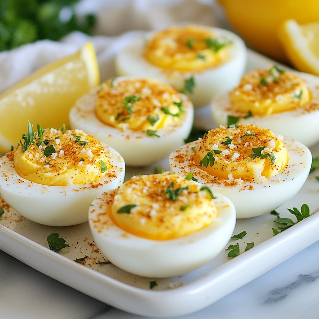 Cajun Boiled Eggs with Garlic Butter Delight