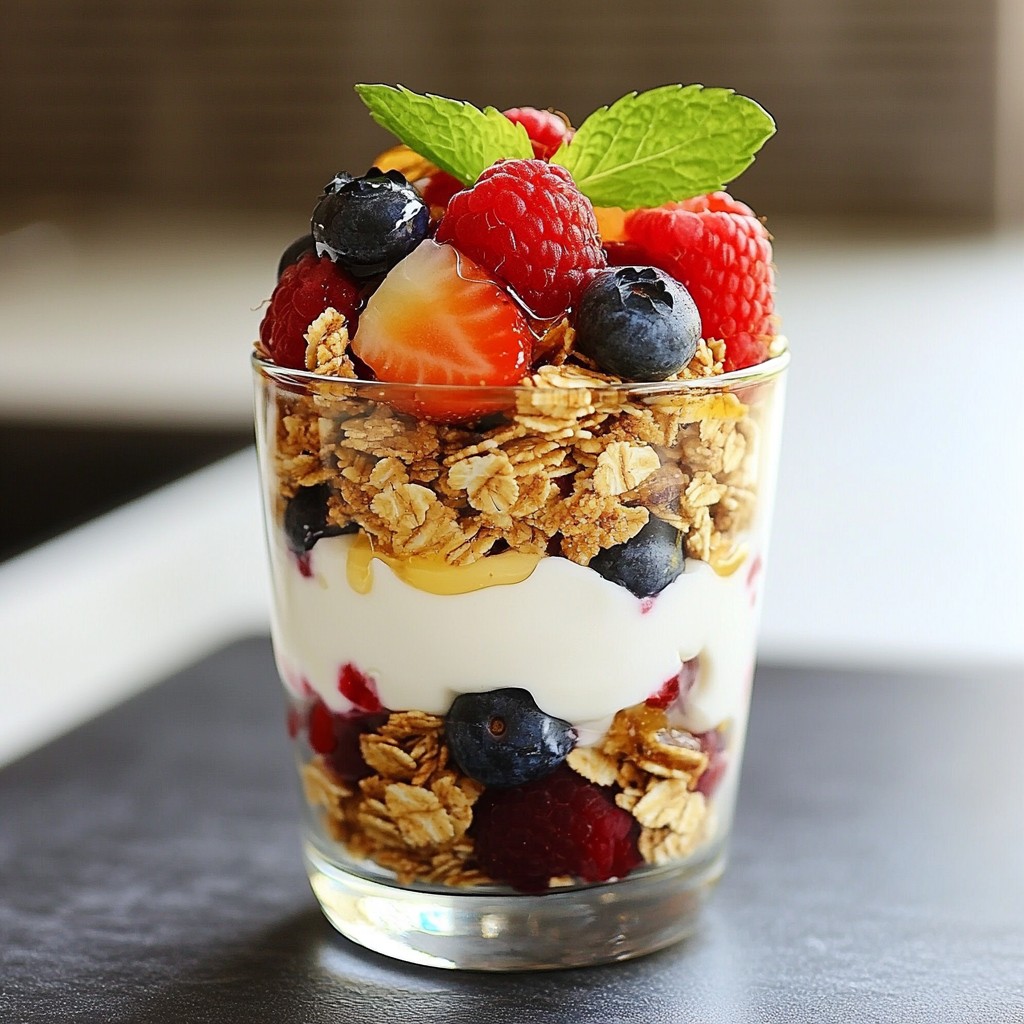 Speedy Greek Yogurt Parfait with Berries Recipe