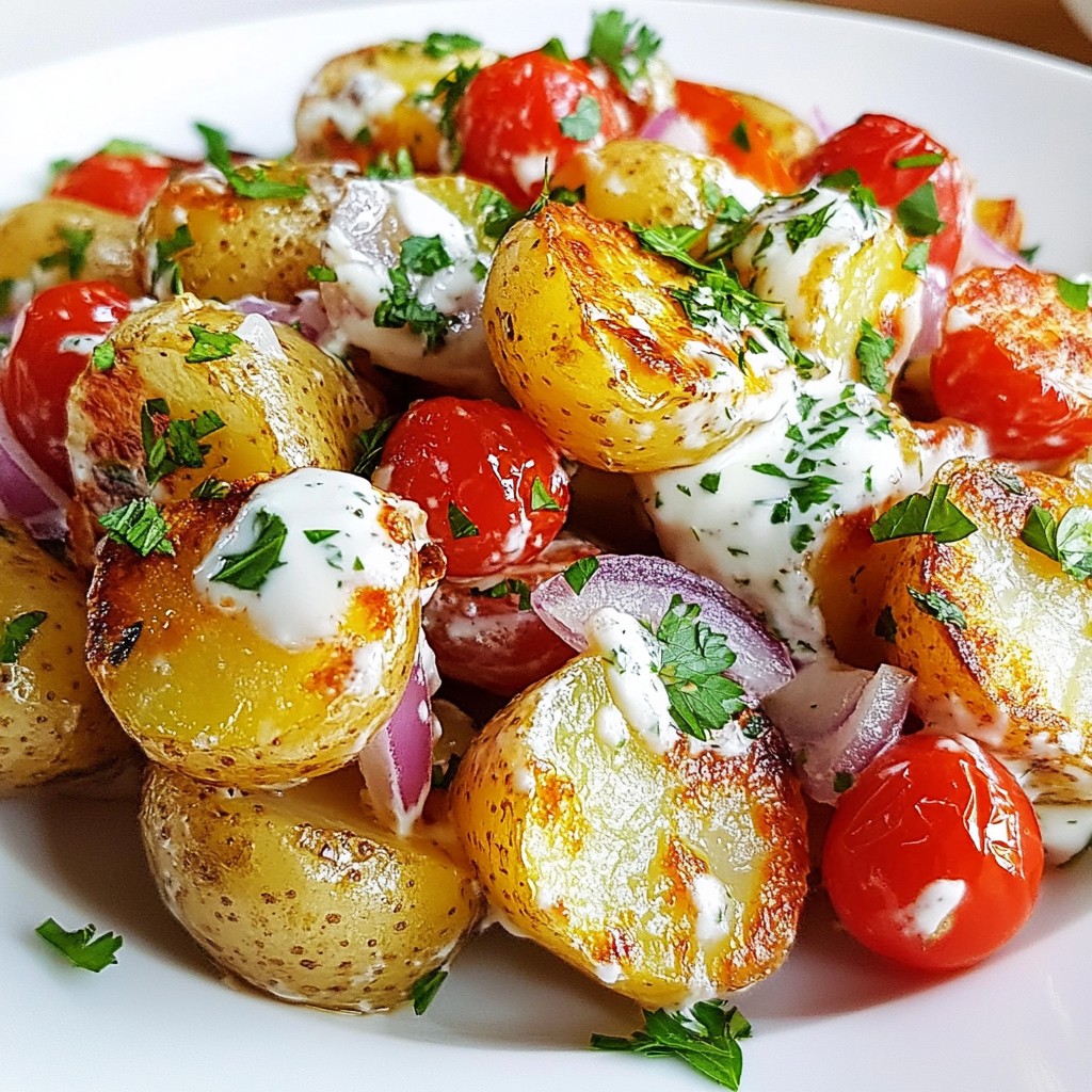 Crispy Smashed Potato Salad Flavorful and Easy Recipe