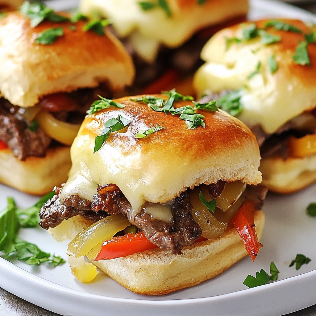 Philly Cheesesteak Sliders Simple and Tasty Treat
