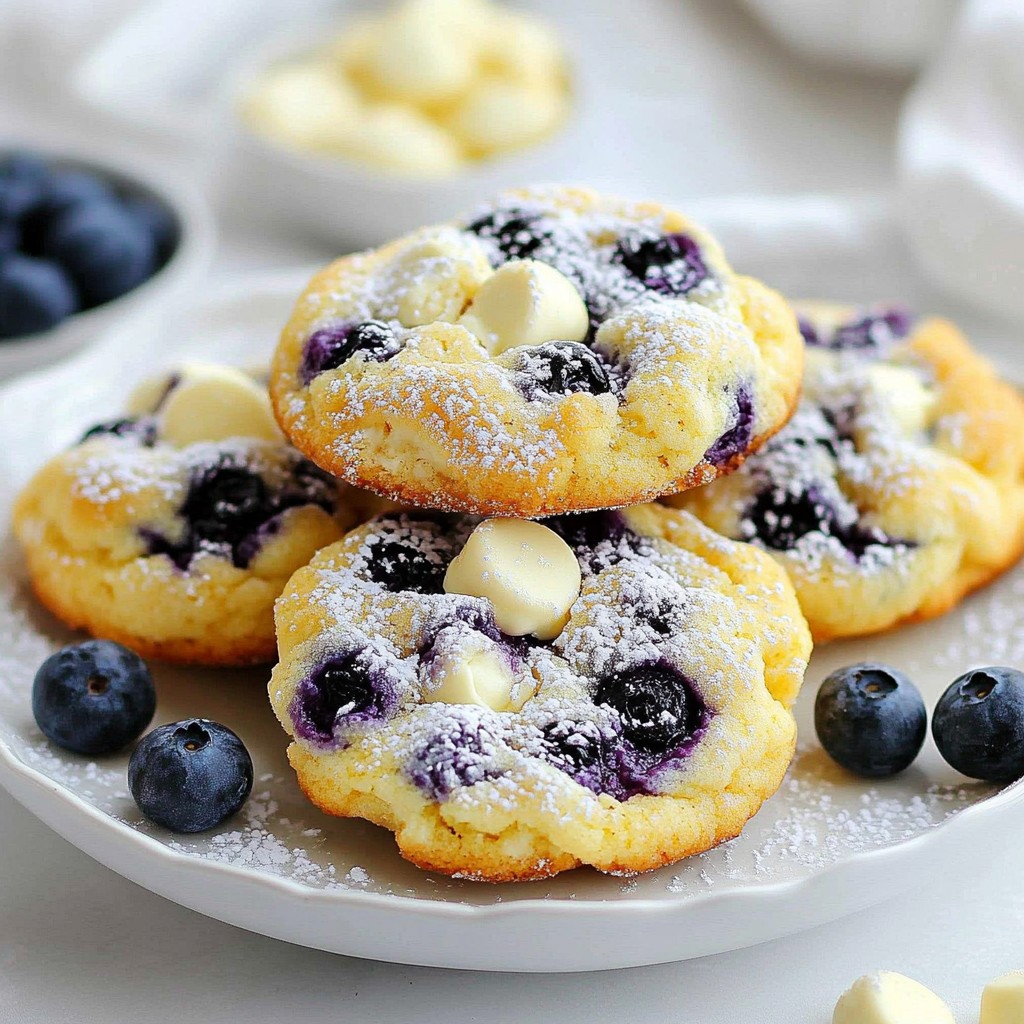 Blueberry Cheesecake Cookies Delightful and Quick Recipe