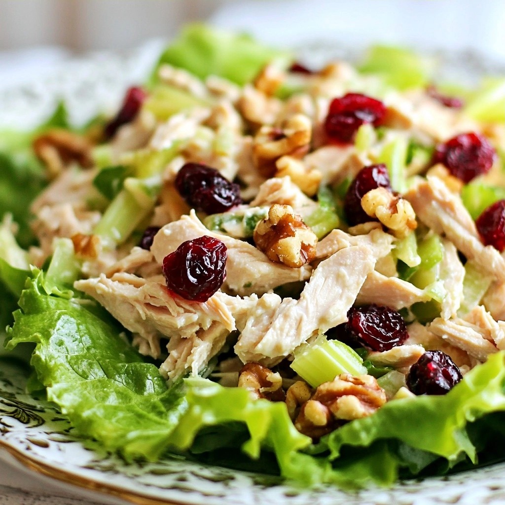 Quick Cranberry Walnut Chicken Salad Recipe Delight