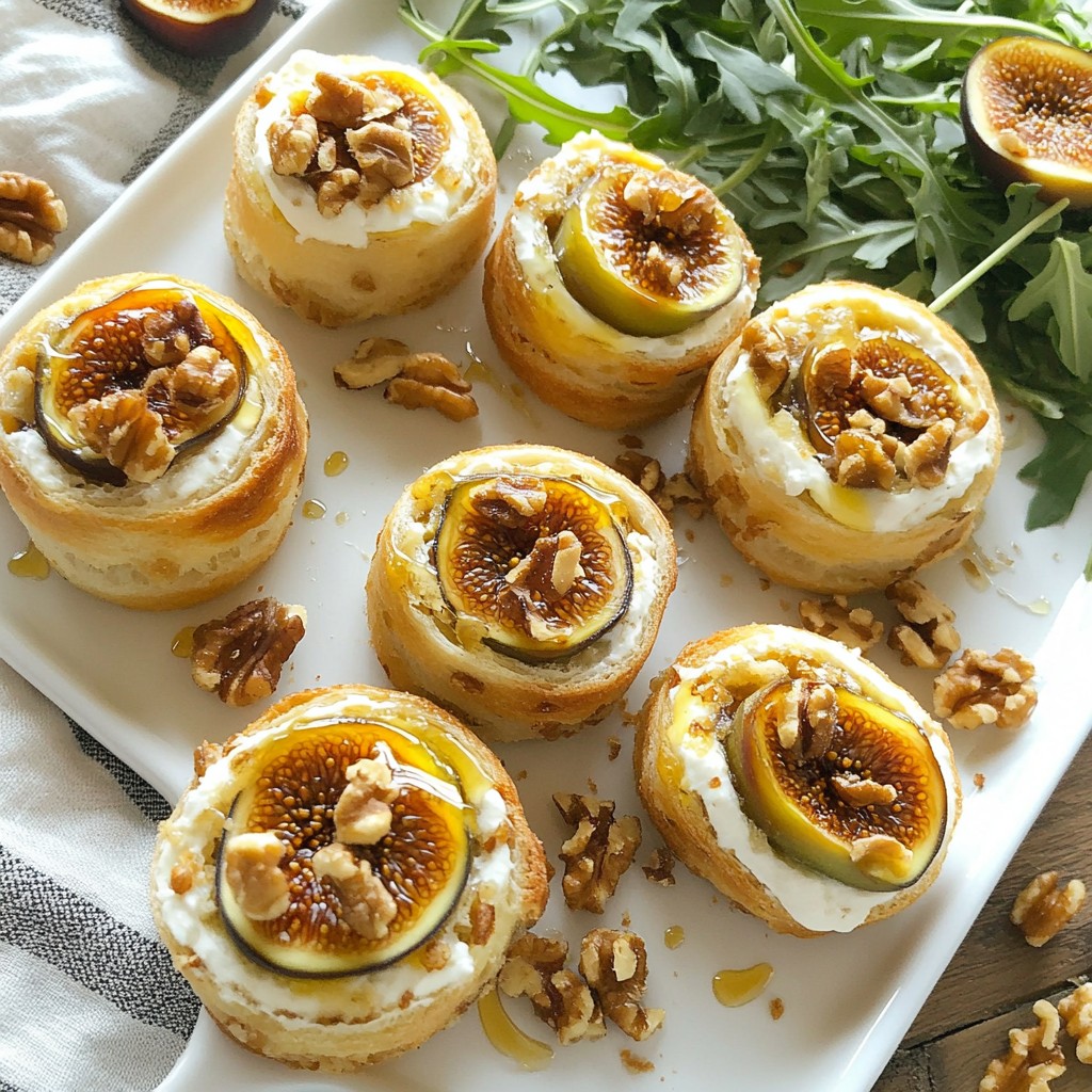 Fig and Goat Cheese Pinwheels Tasty and Easy Snack