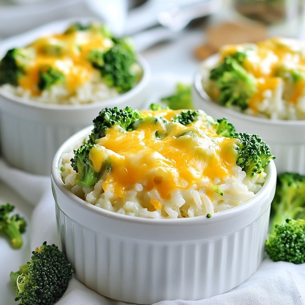 5-Ingredient Cheesy Broccoli Rice Casserole Delight
