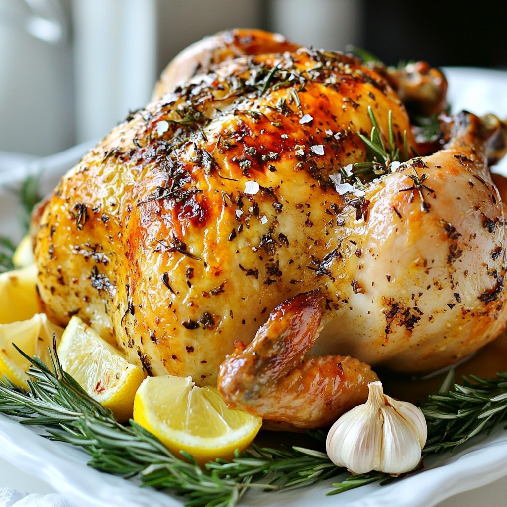 Juicy Whole Roasted Chicken Easy and Delicious Recipe