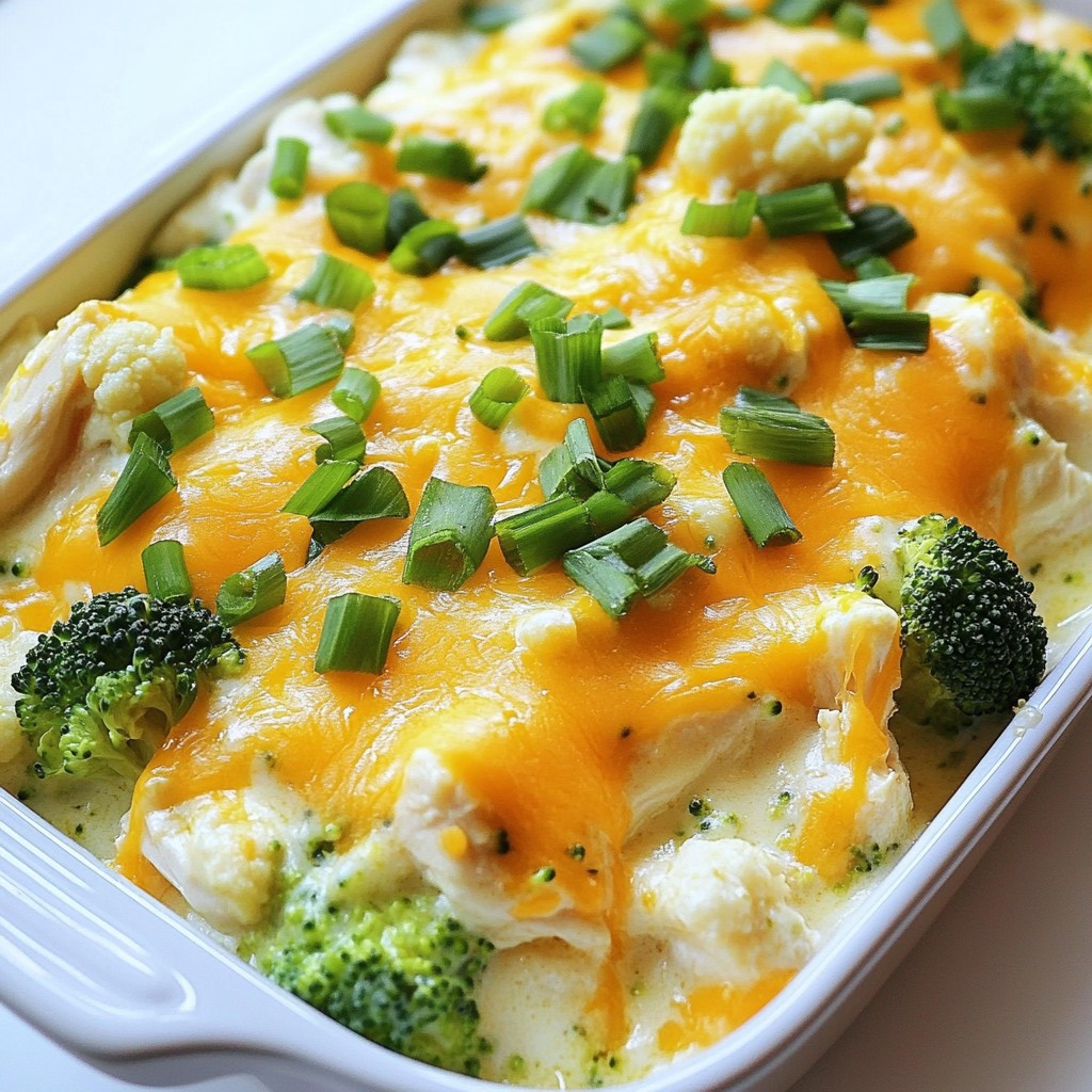 Creamy Low-Carb Chicken Casserole Comfort Meal