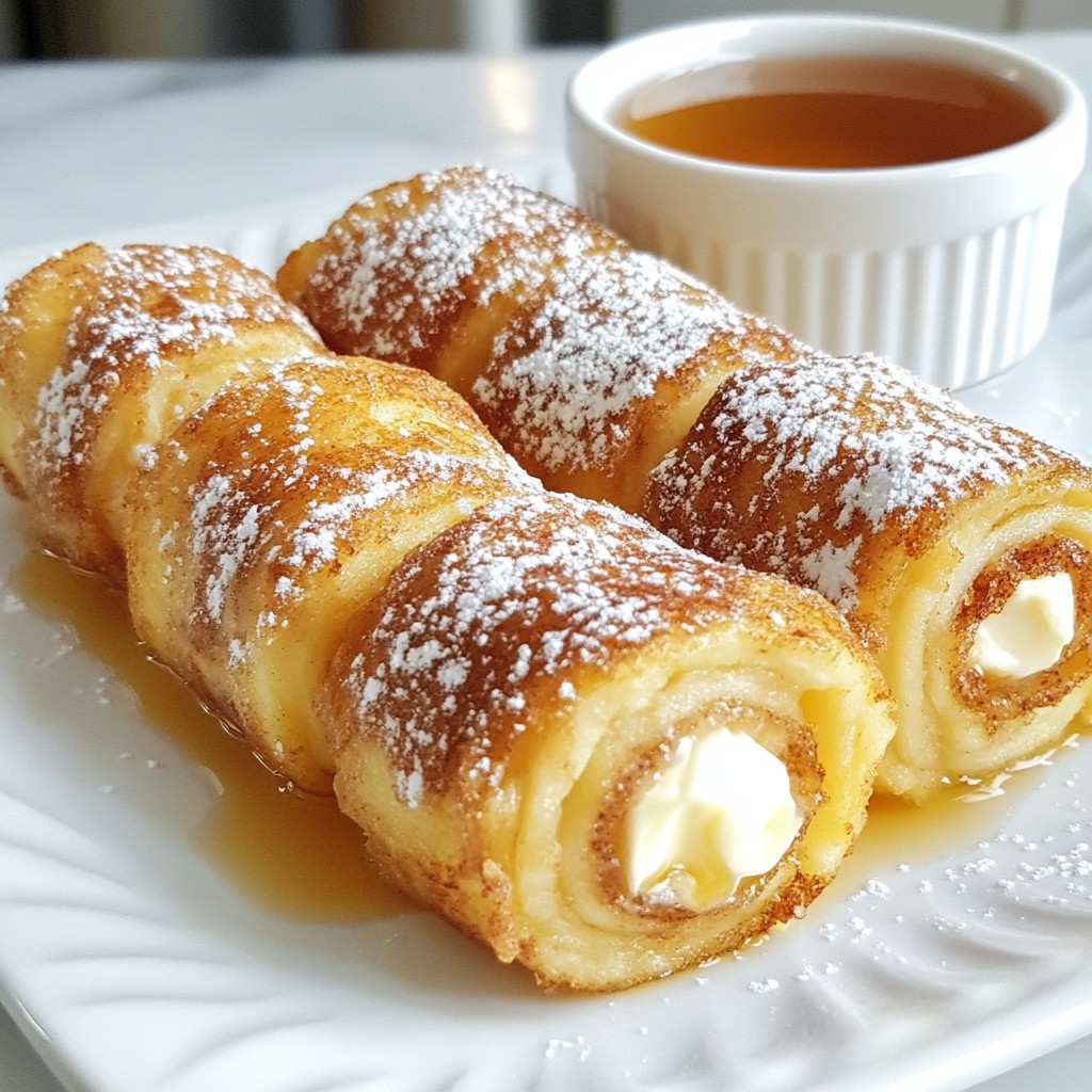 Cinnamon Roll French Toast Roll Ups Simple and Tasty