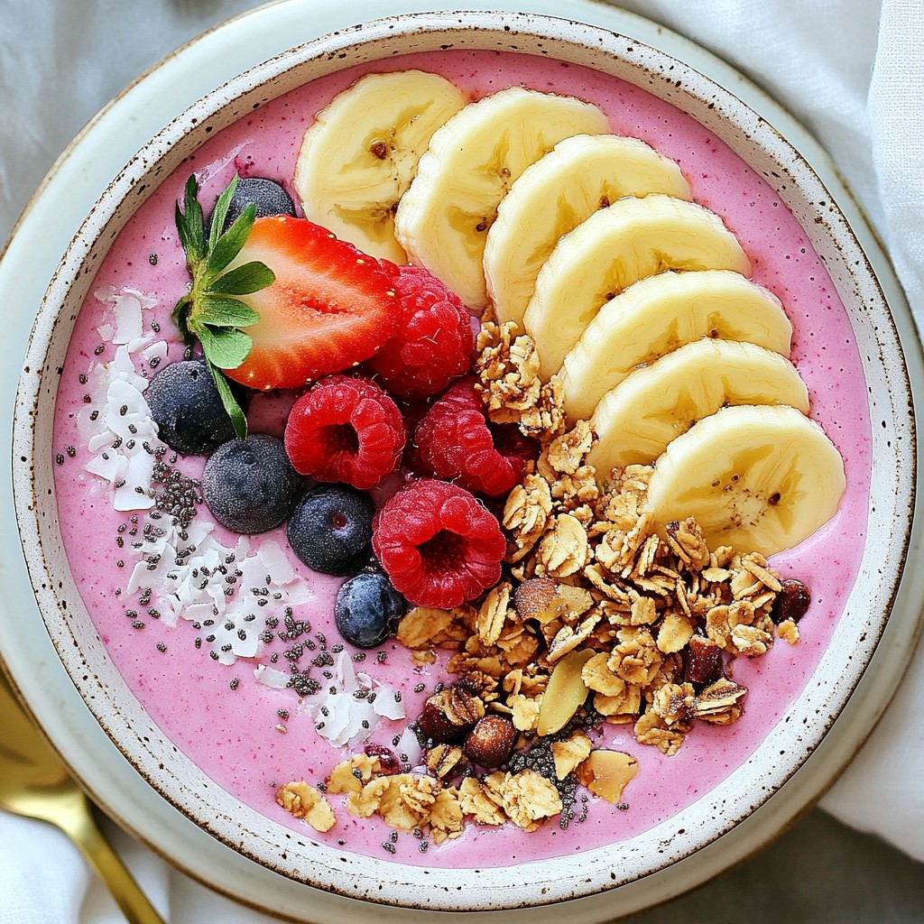Five Minute Fruit Smoothie Bowl Easy and Refreshing Recipe