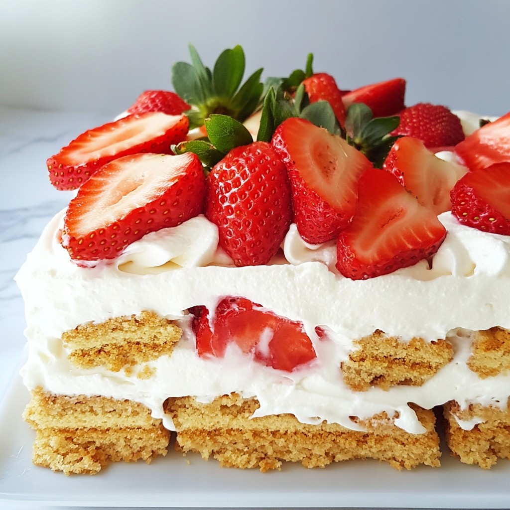 Strawberry Shortcake Icebox Cake Simple and Sweet Treat