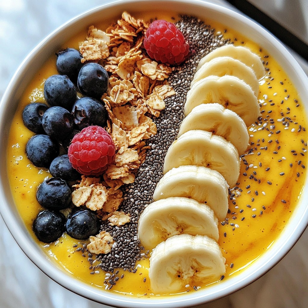 Speedy Banana Chia Seed Smoothie Bowl Delight