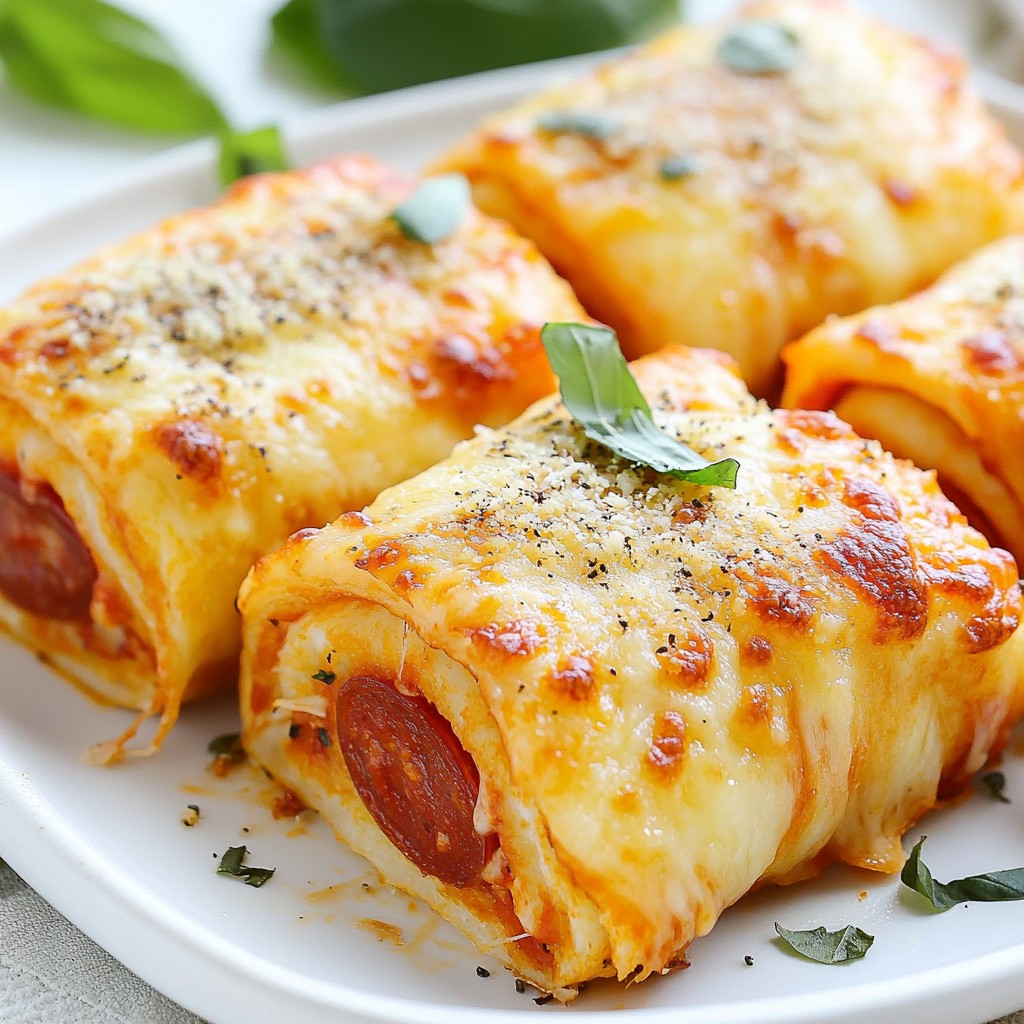 Cheesy Pepperoni Pizza Roll Ups for Quick Snacks