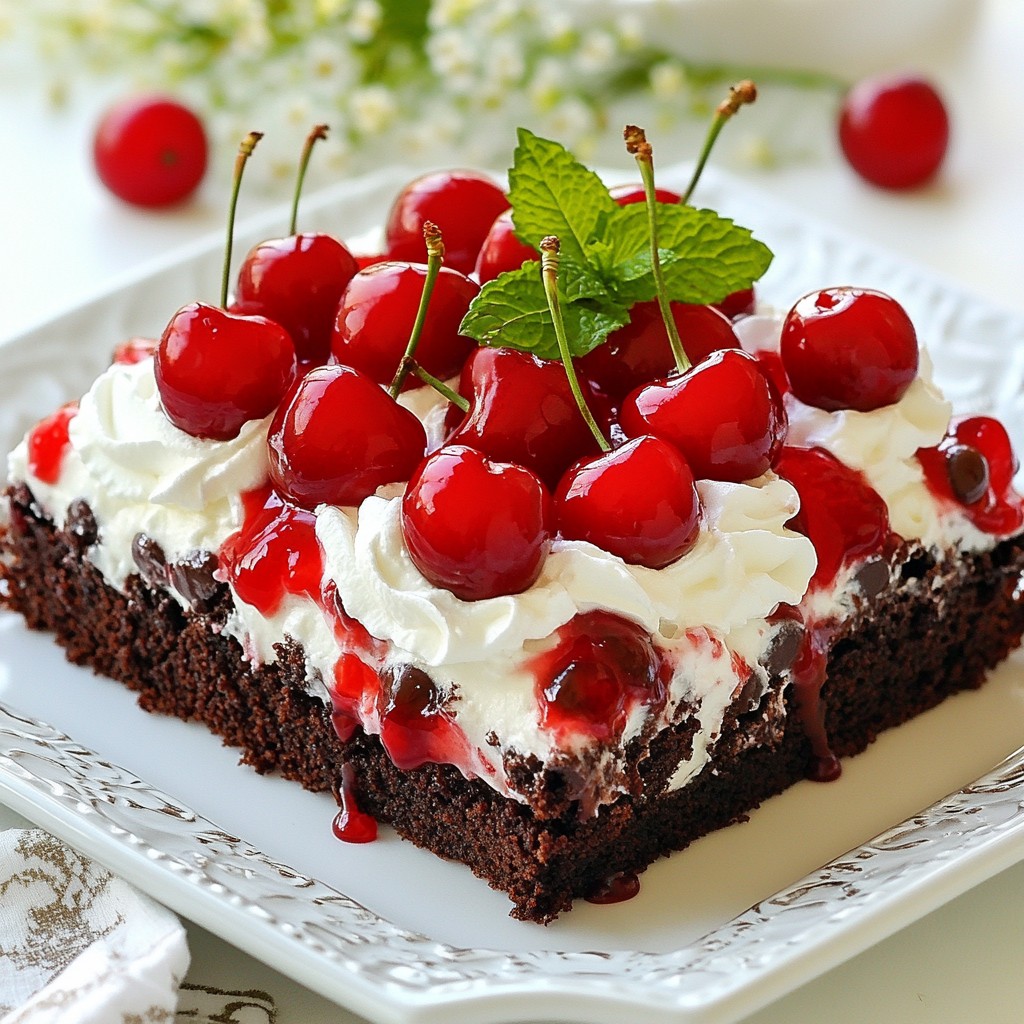 Cherry Chocolate Chip Poke Cake Delightful and Simple