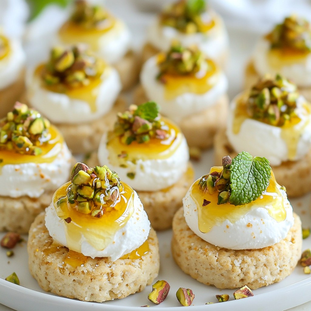 Ricotta Pistachio Honey Bites Simple and Tasty Treat