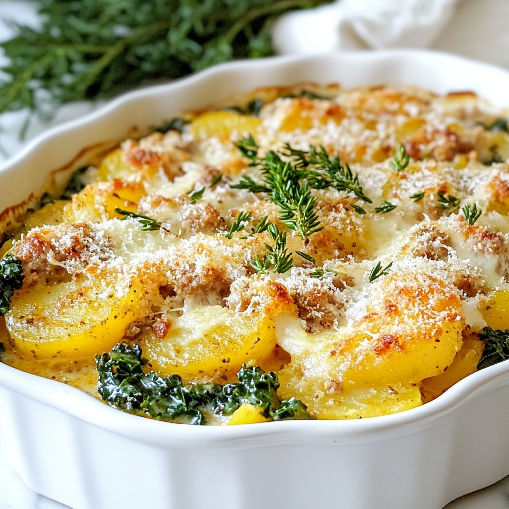 Zuppa Toscana Casserole Flavorful and Hearty Meal