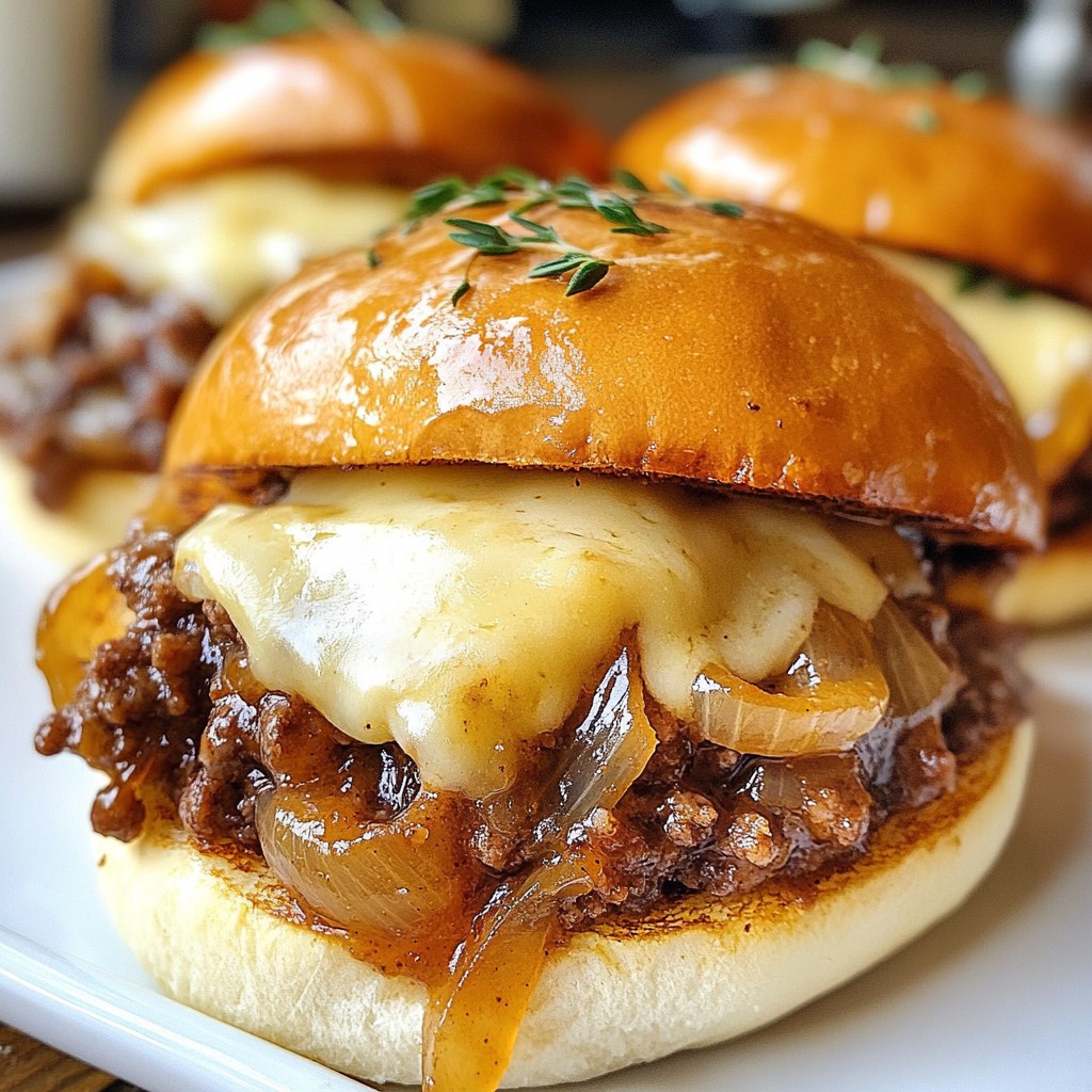 French Onion Beef Sloppy Joes Savory and Simple Meal