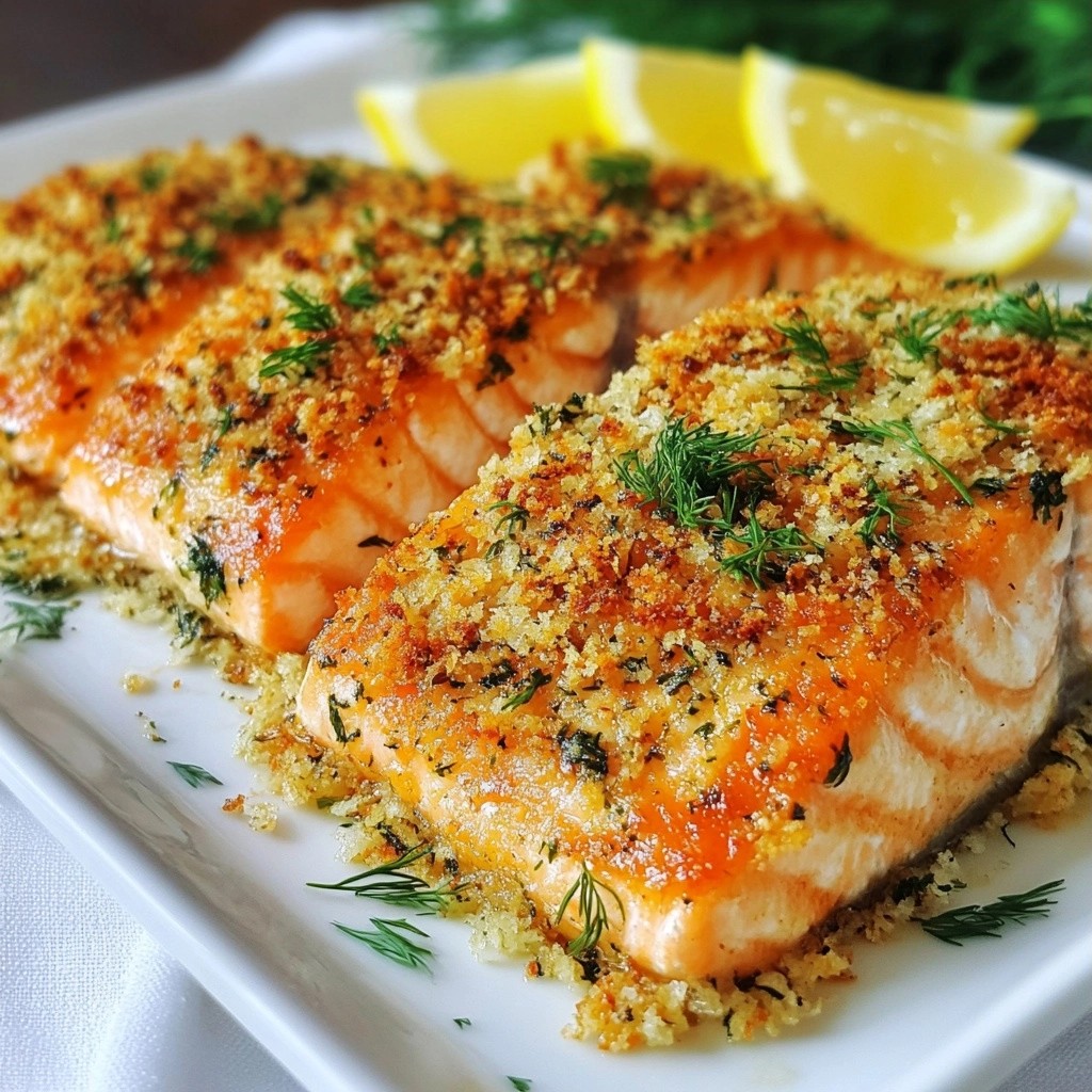 Savory 15-Minute Herb Crusted Salmon Fillets Recipe