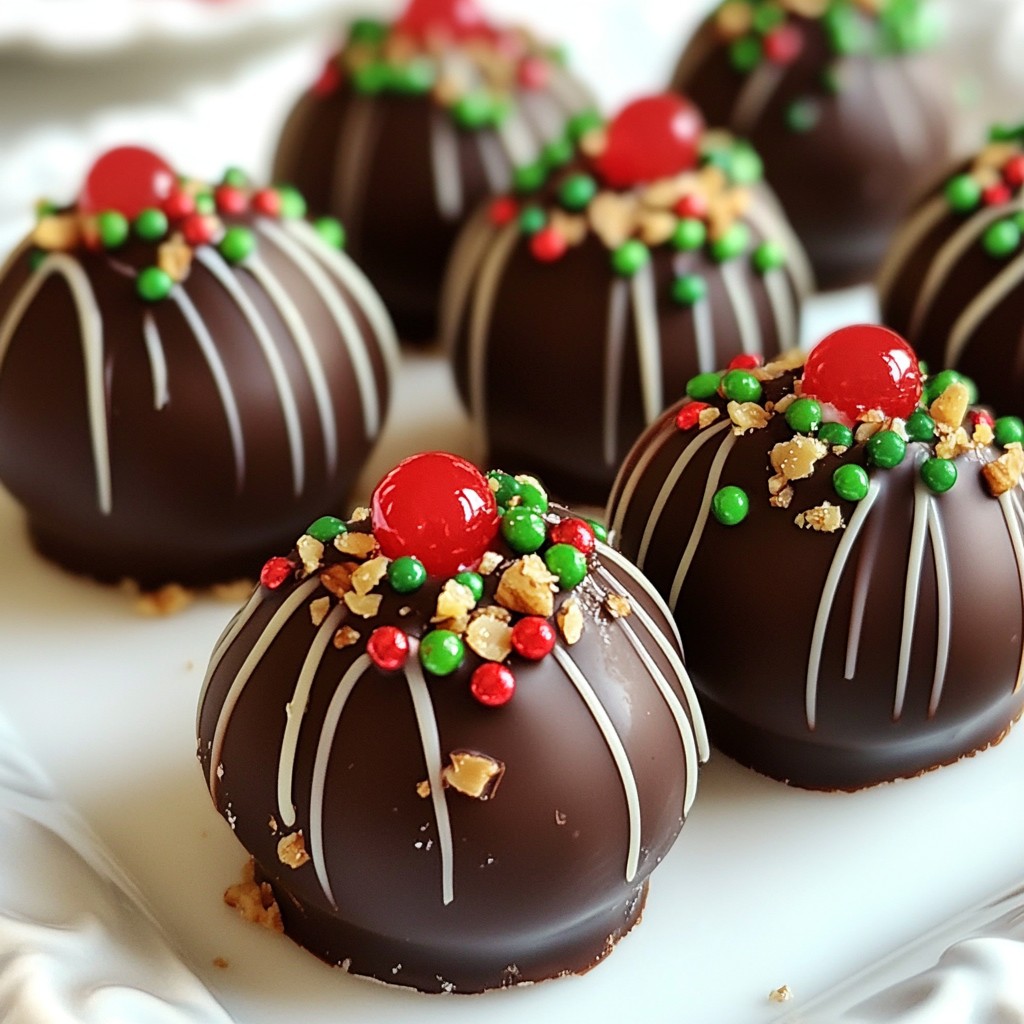 Christmas Cherry Bombs Festive and Fun Treats