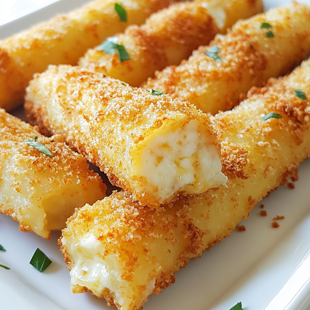 Potato Cheese Sticks Crunchy and Delicious Snack
