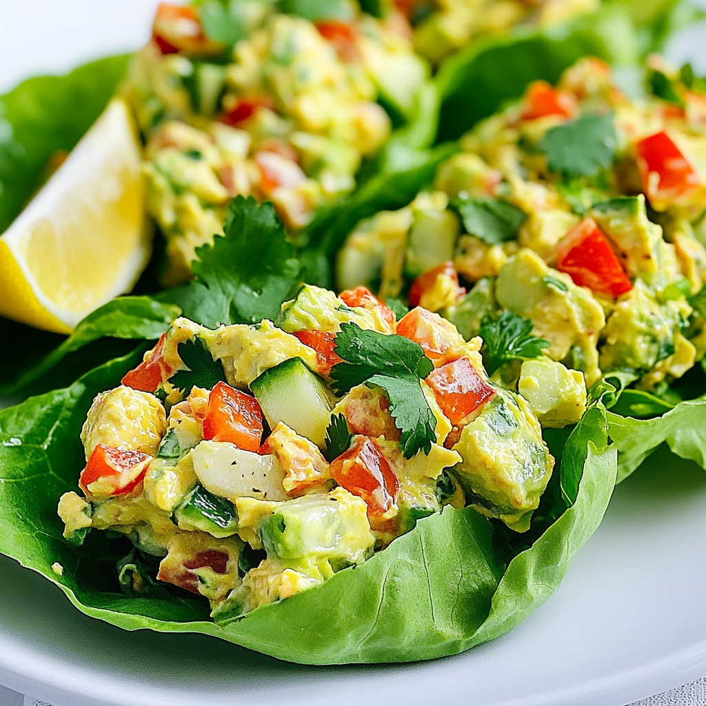 Fast Avocado Tuna Salad Lettuce Wraps Delight