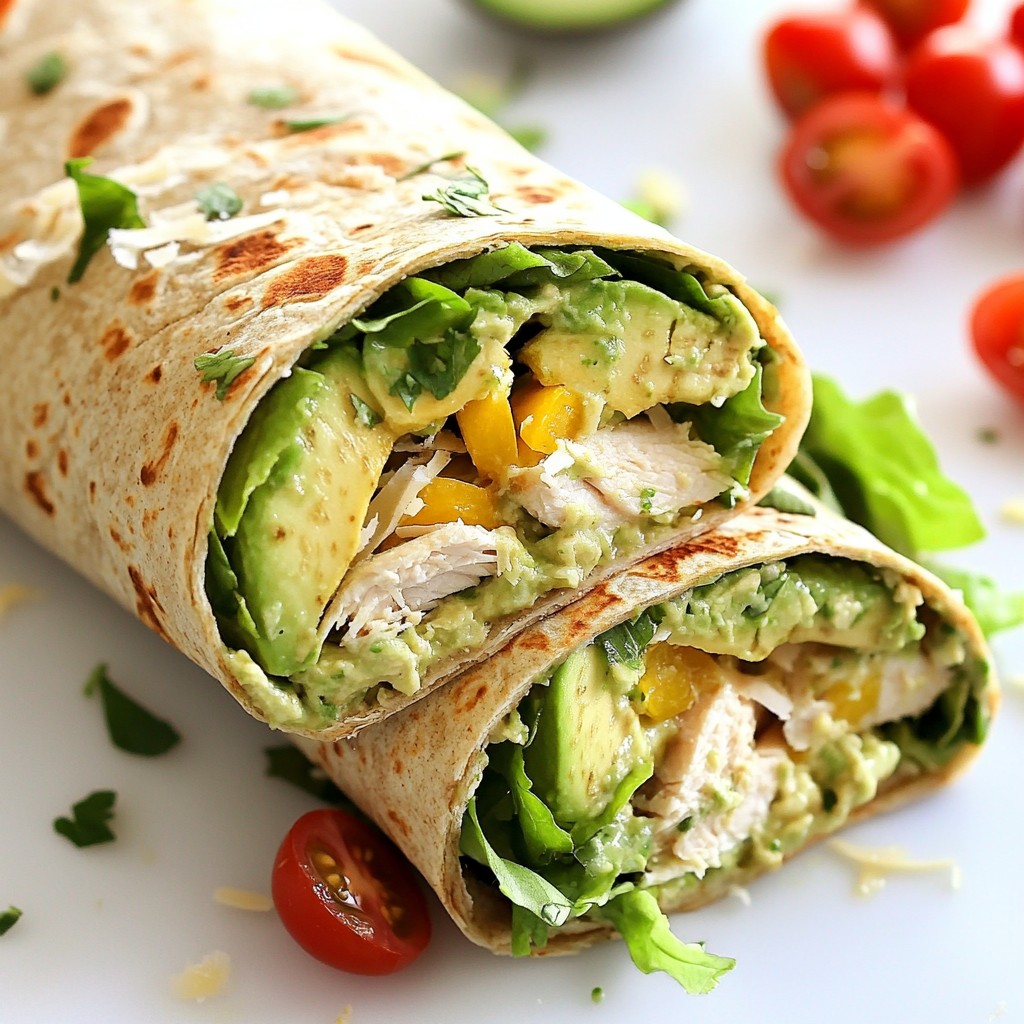 Speedy Avocado Chicken Caesar Wraps for Quick Meals