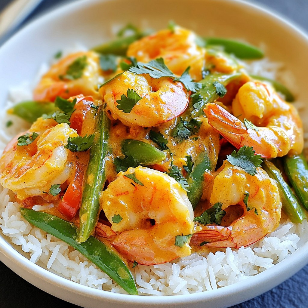 15-Minute Spicy Coconut Curry Shrimp Easy Weeknight Meal