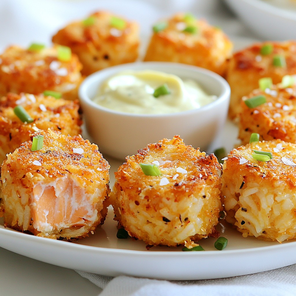 Crispy Salmon Rice Bites Easy and Tasty Snack Recipe